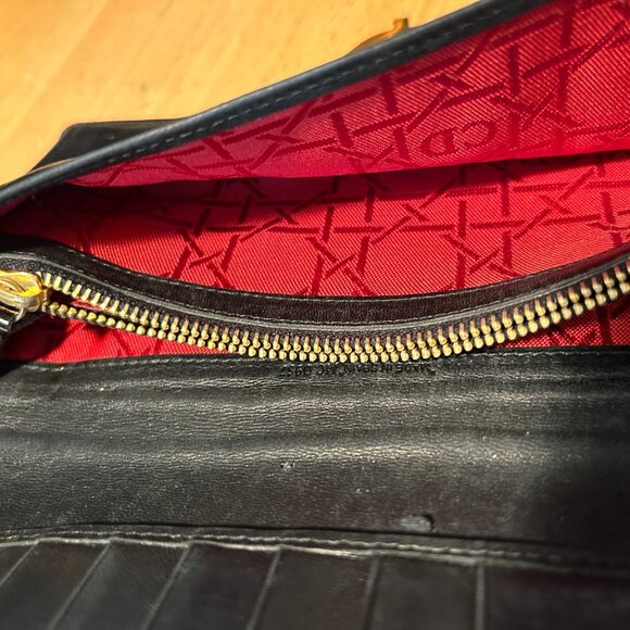 Womens Dior Black Canage Patent Leather O-Latch Quilted Vintage Long Wallet - Picture 16 of 16